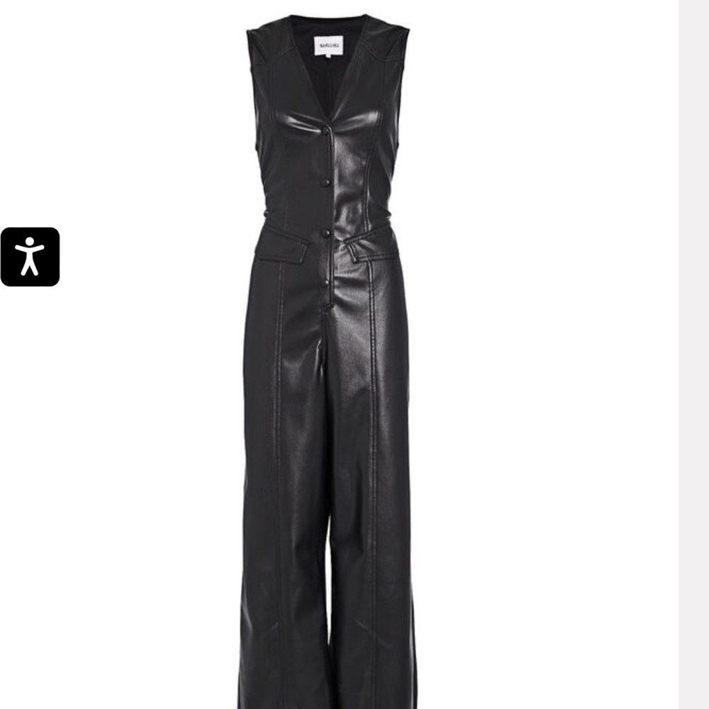 NANUSHKA Vegan Leather Jumpsuit